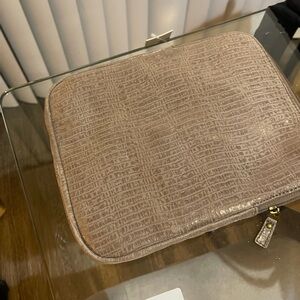 Fossil Textured Taupe Clutch